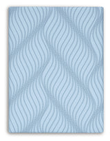 Close-up of luxury stretch knit cover on mattress