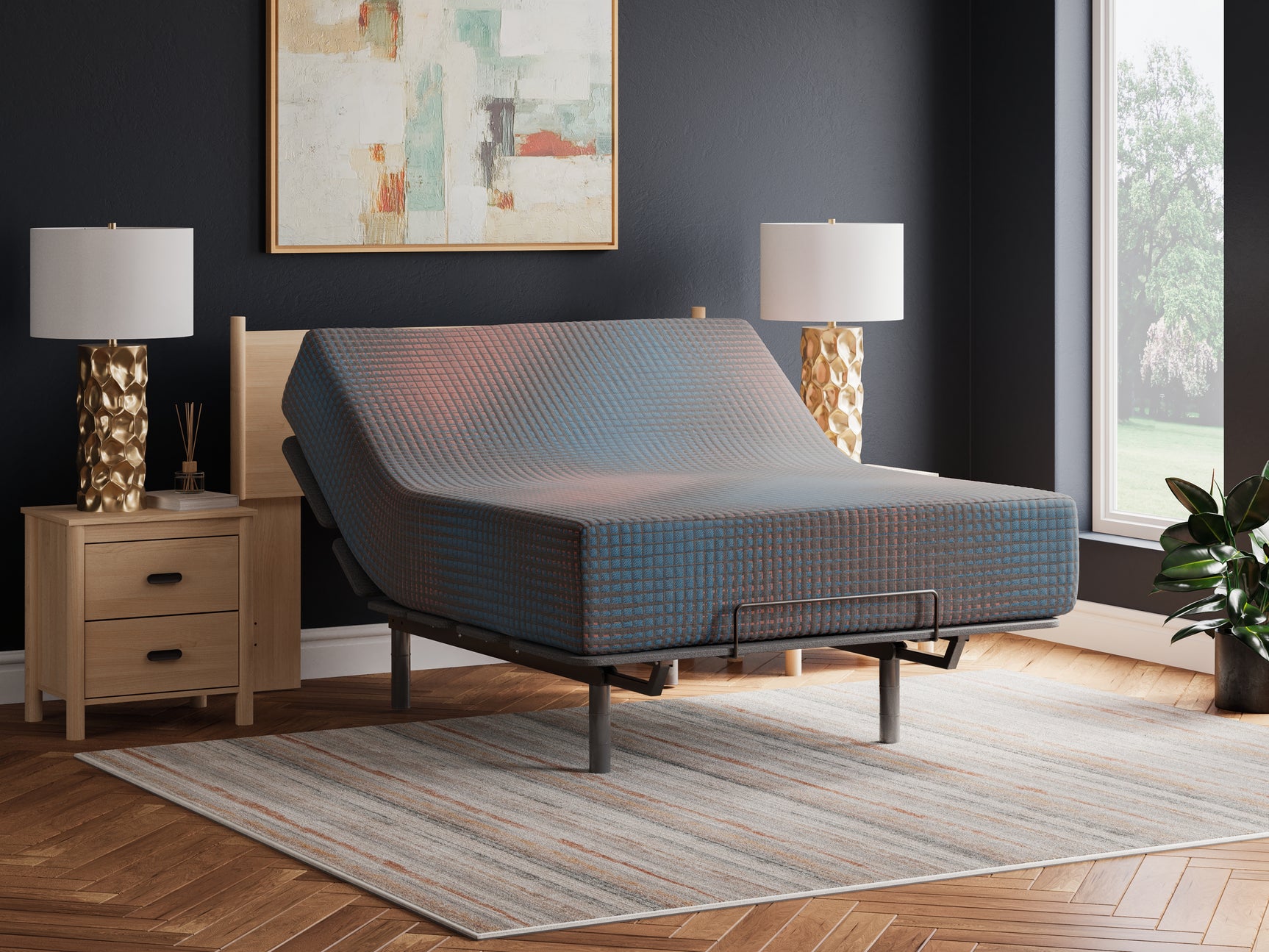Mattress label and branding detail