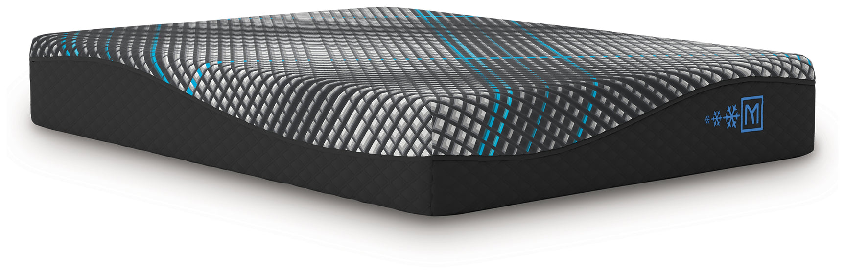 Millennium 2.0 Hybrid 14 Inch Black King Mattress - side view