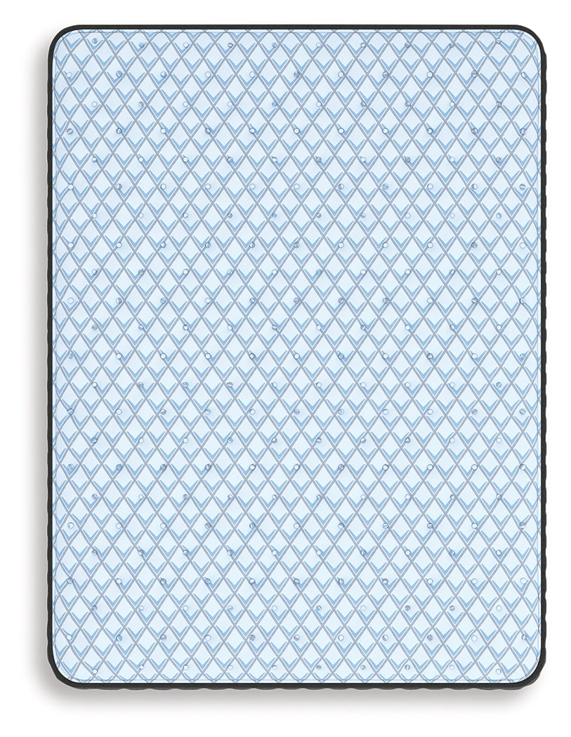 Destin Cove Firm Blue King Mattress brand label close-up