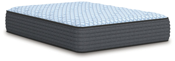 Destin Cove Plush Blue Twin Mattress side angle