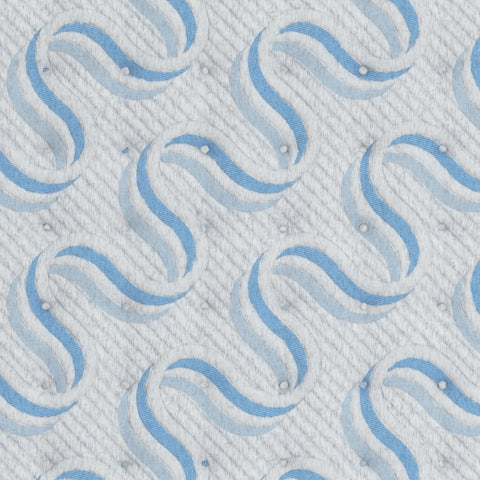 Elite Springs Plush fabric swatch in gray/blue