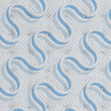 Elite Springs Plush fabric swatch showing gray and blue texture