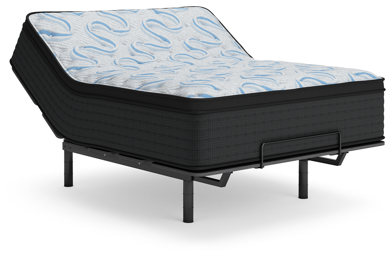 Elite Springs Plush Mattress angled raised view