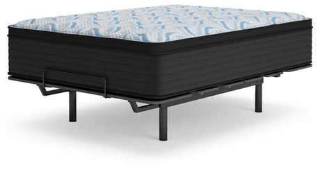 Mattress side view showing thickness and edge