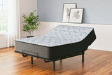 Horizontal view of mattress showing quilting