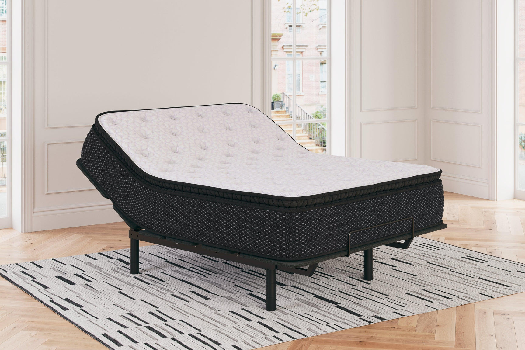 Twin mattress thickness and height display