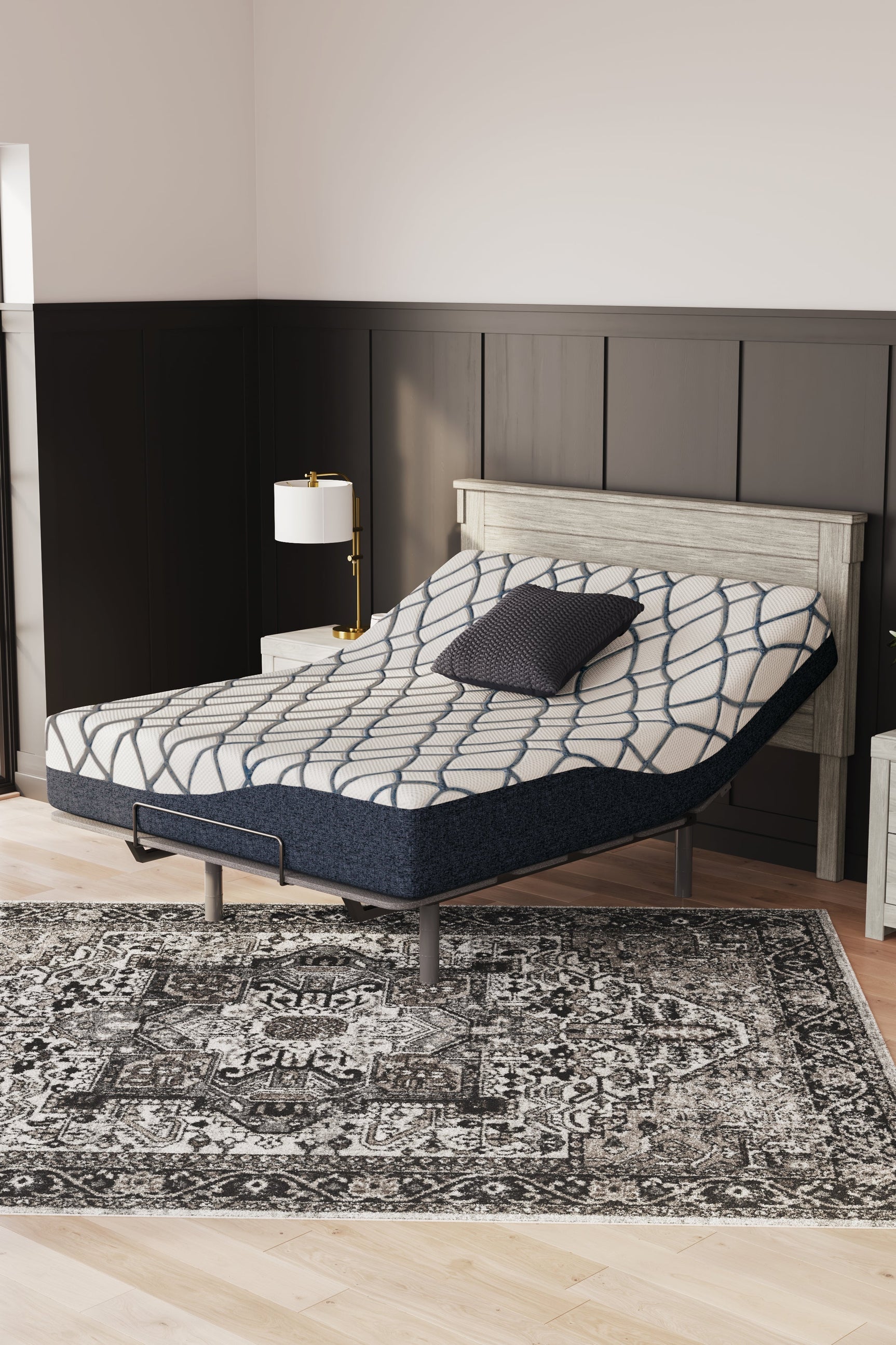 Vertical view of mattress firmness layers