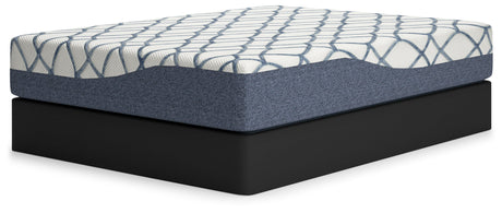 Detailed view of mattress edge and fabric texture