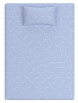 Side view of iKidz Ocean Twin Mattress