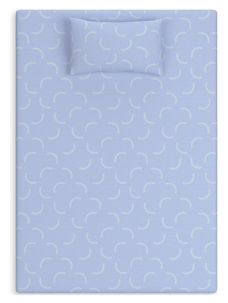 Side view of iKidz Ocean Twin Mattress