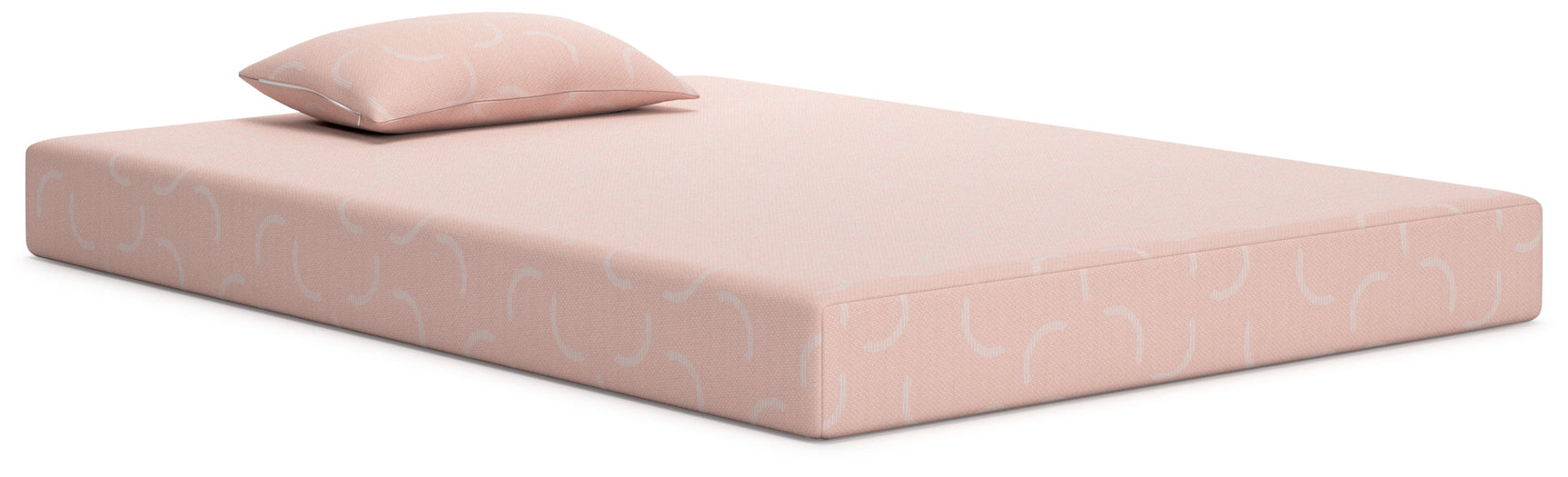 iKidz Coral mattress angled side view