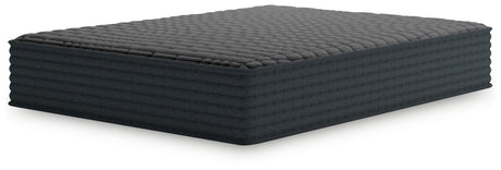 Gray 1200 Hybrid Queen Mattress side angle showing thickness