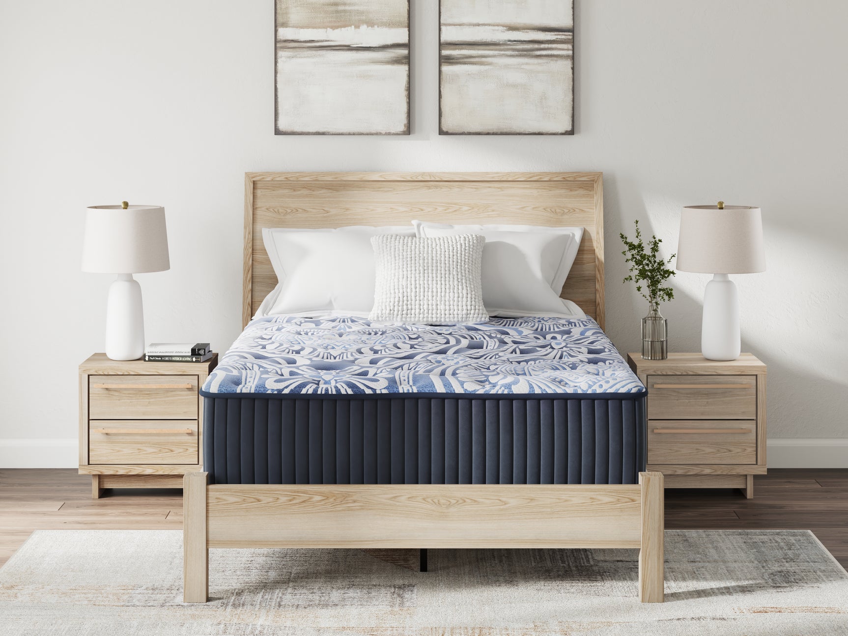 Firm Luxe 2.0 mattress corner angle showing fabric and height