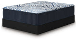 Blue fabric cover detail of Firm Luxe 2.0 King Mattress