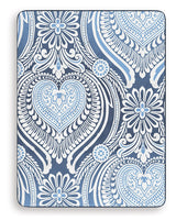 Top-down view of mattress quilting detail