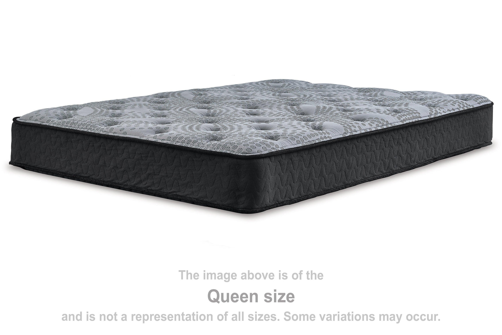 Comfort Plus Gray Full Mattress by Sierra Sleep with visible quilt pattern