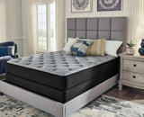 Comfort Plus Gray Full Mattress by Sierra Sleep with visible quilt pattern