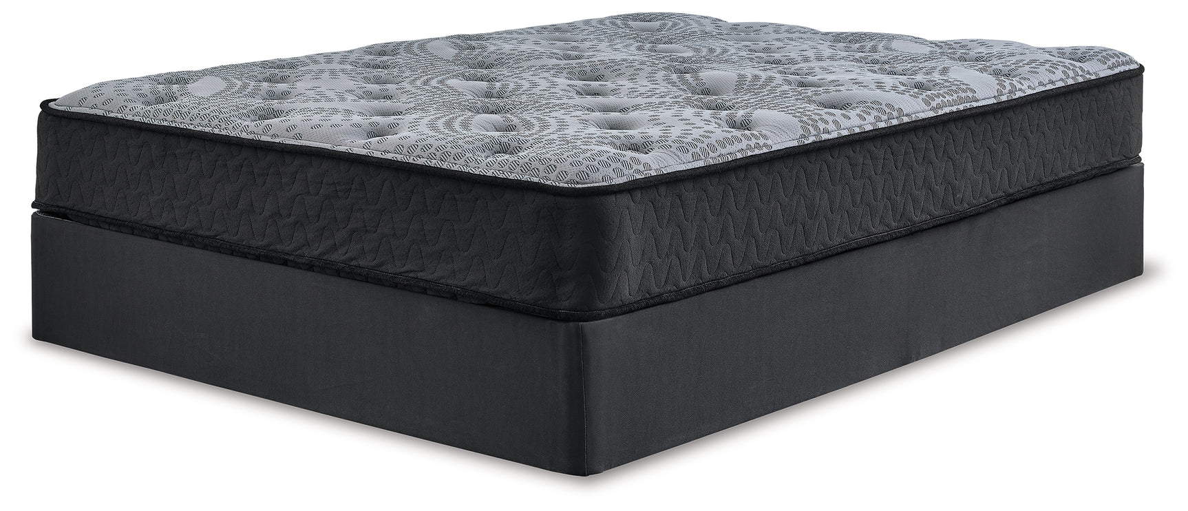 Comfort Plus Gray King Hybrid Mattress front view