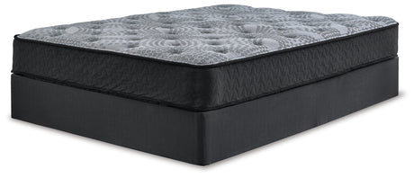 Comfort Plus Gray King Hybrid Mattress front view