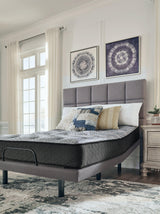 Comfort Plus Gray King Hybrid Mattress front view