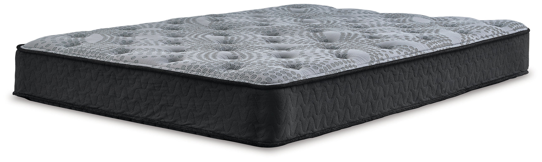 Comfort Plus gray hybrid mattress folded in box