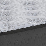 Comfort Plus Gray Full Mattress by Sierra Sleep with visible quilt pattern