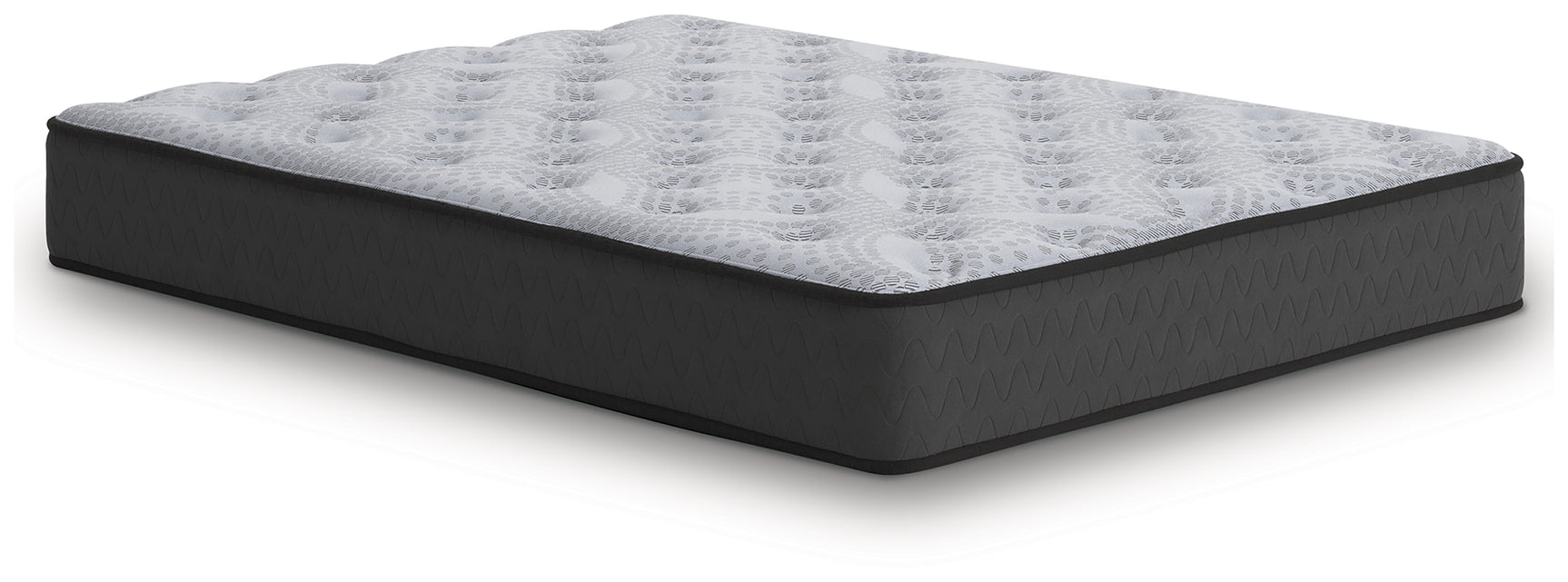 Comfort Plus Gray Full Mattress side angle view