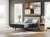 Comfort Plus Gray Full Mattress product label showing features