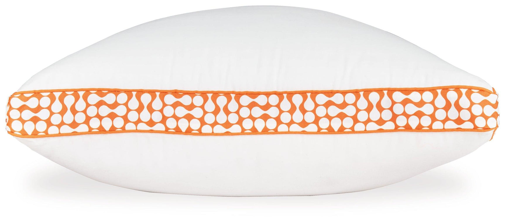 Zephyr 2.0 White Orange 3-in-1 Pillow side profile