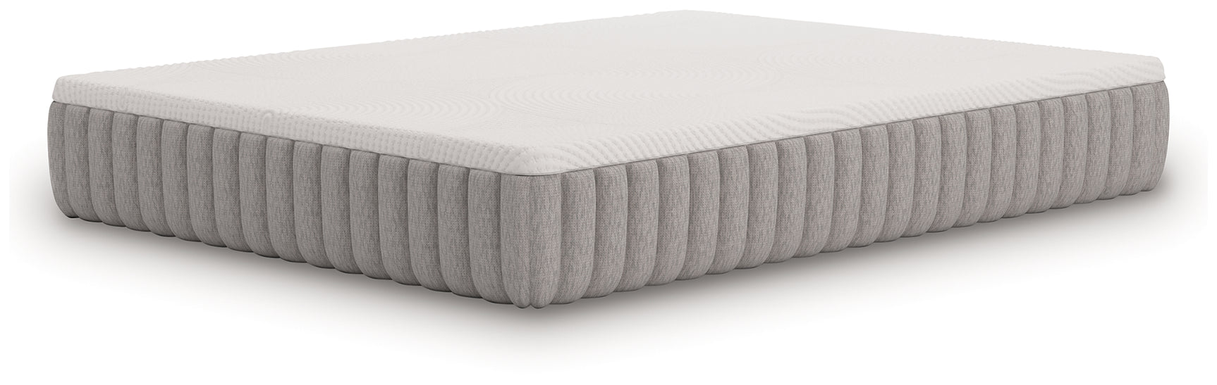 Side view of Terra Sleep Firm Queen Hybrid Mattress showing fabric cover and edge