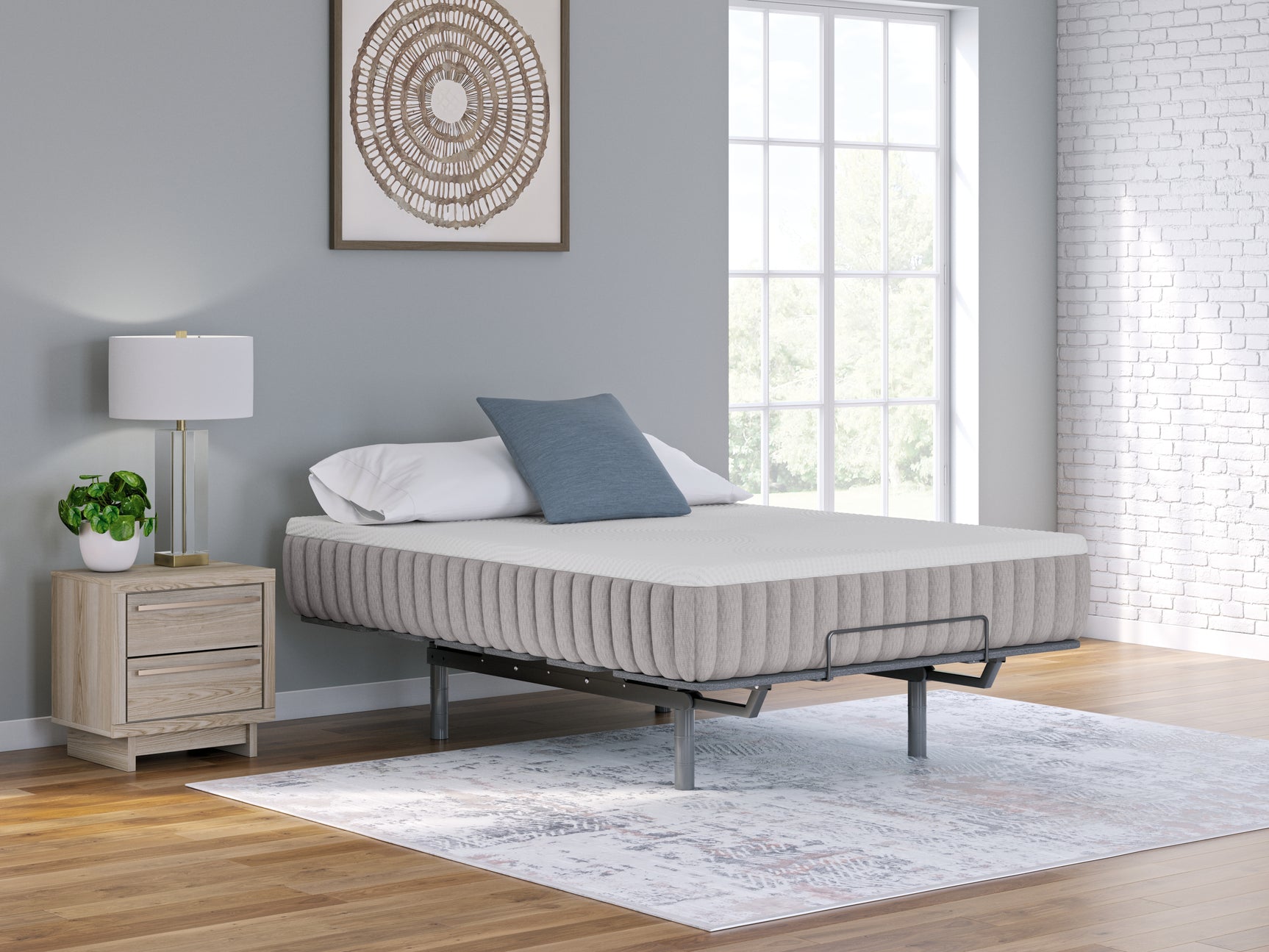 Queen size Terra Sleep Firm mattress front corner view