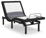 Ashley Best Base adjustable bed base raised position side view