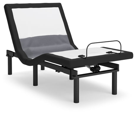 Ashley Best Base adjustable bed base raised position side view