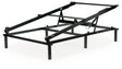 Elevate Gray Full/Queen adjustable power base lift kit angled view