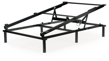 Elevate Gray Full/Queen adjustable power base lift kit angled view
