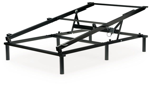 Elevate Gray Full/Queen adjustable power base lift kit angled view