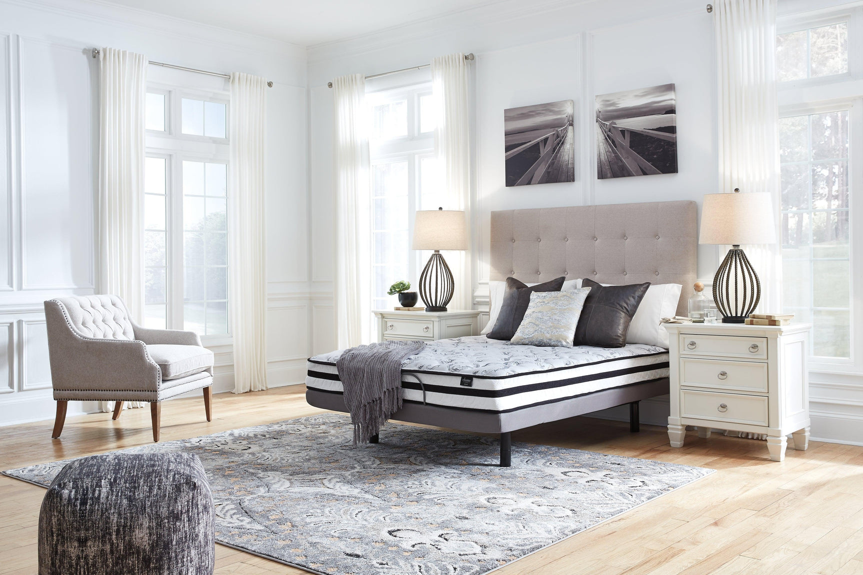 Support coils visible beneath the foam layer of 8 Inch Chime mattress