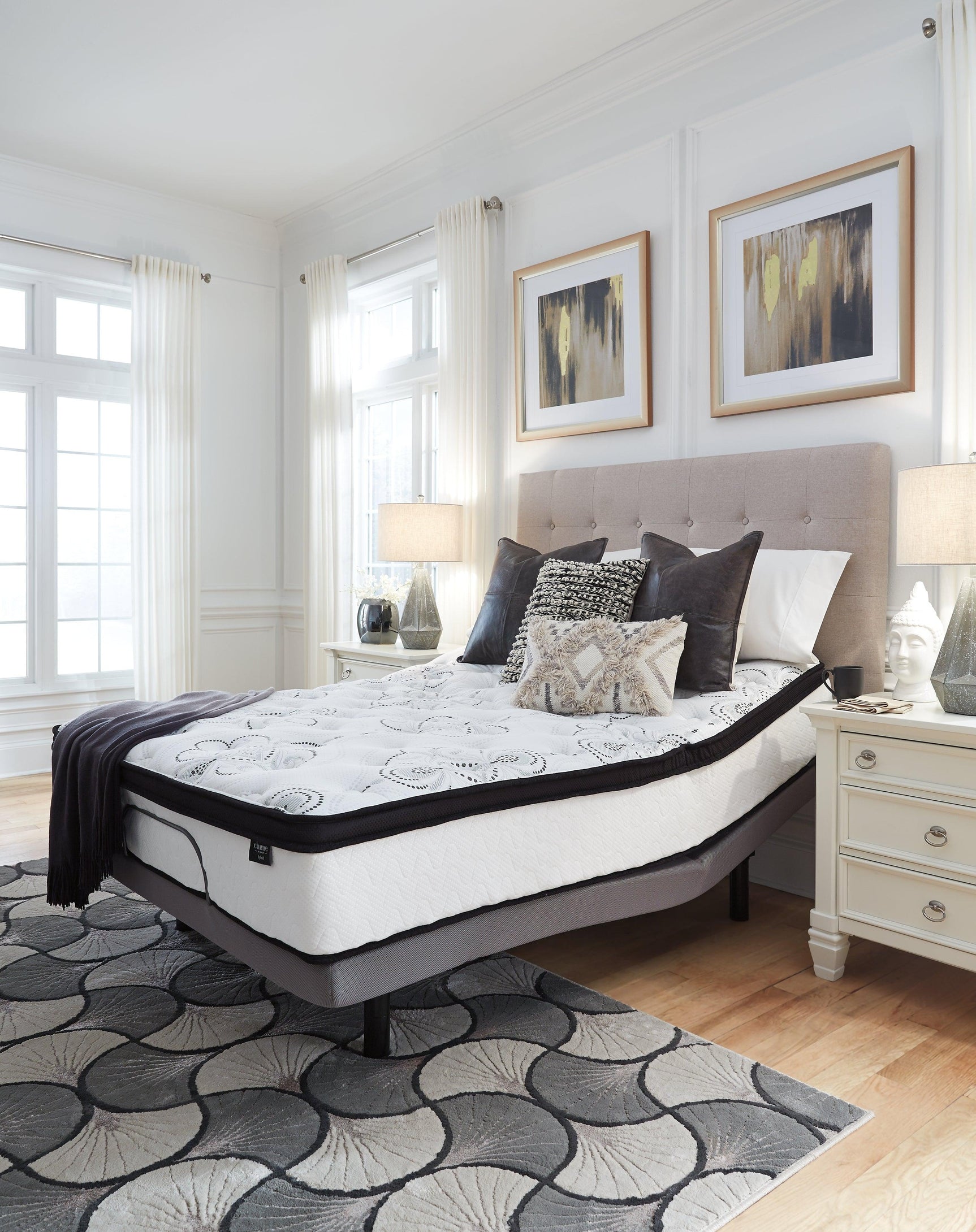 Chime mattress corner showing fabric texture