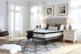 Side angle of Chime Hybrid mattress showing coil support design
