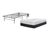 10 Inch Chime Memory Foam Twin Mattress in white, packed in a box