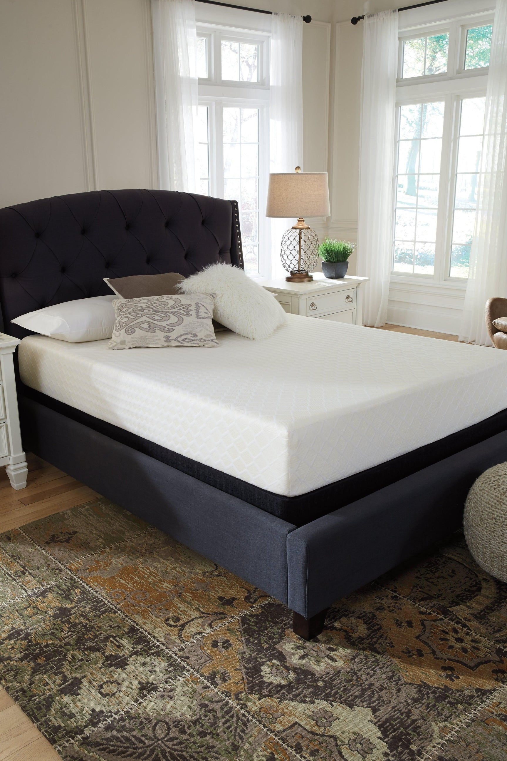 10 Inch Chime Memory Foam White Full Mattress In A Box - Ella Furniture