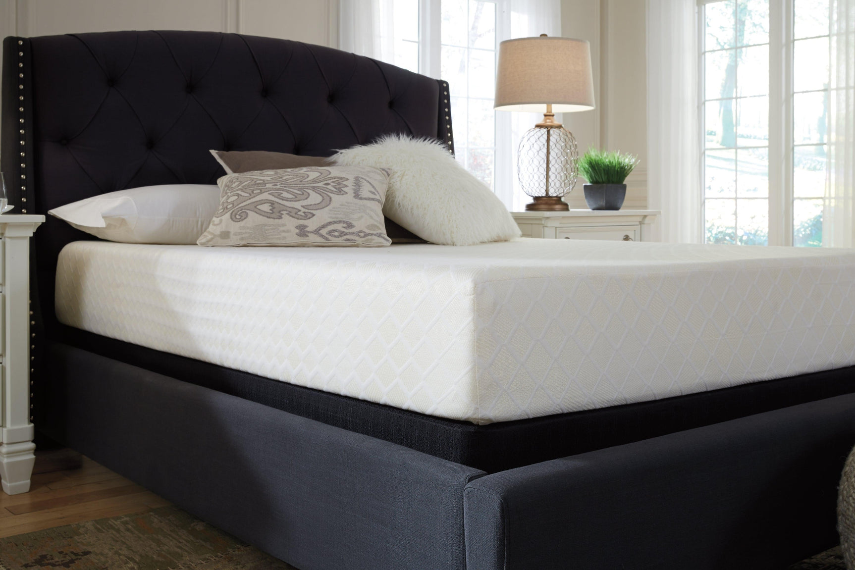 10 Inch Chime Memory Foam White Full Mattress In A Box - Ella Furniture