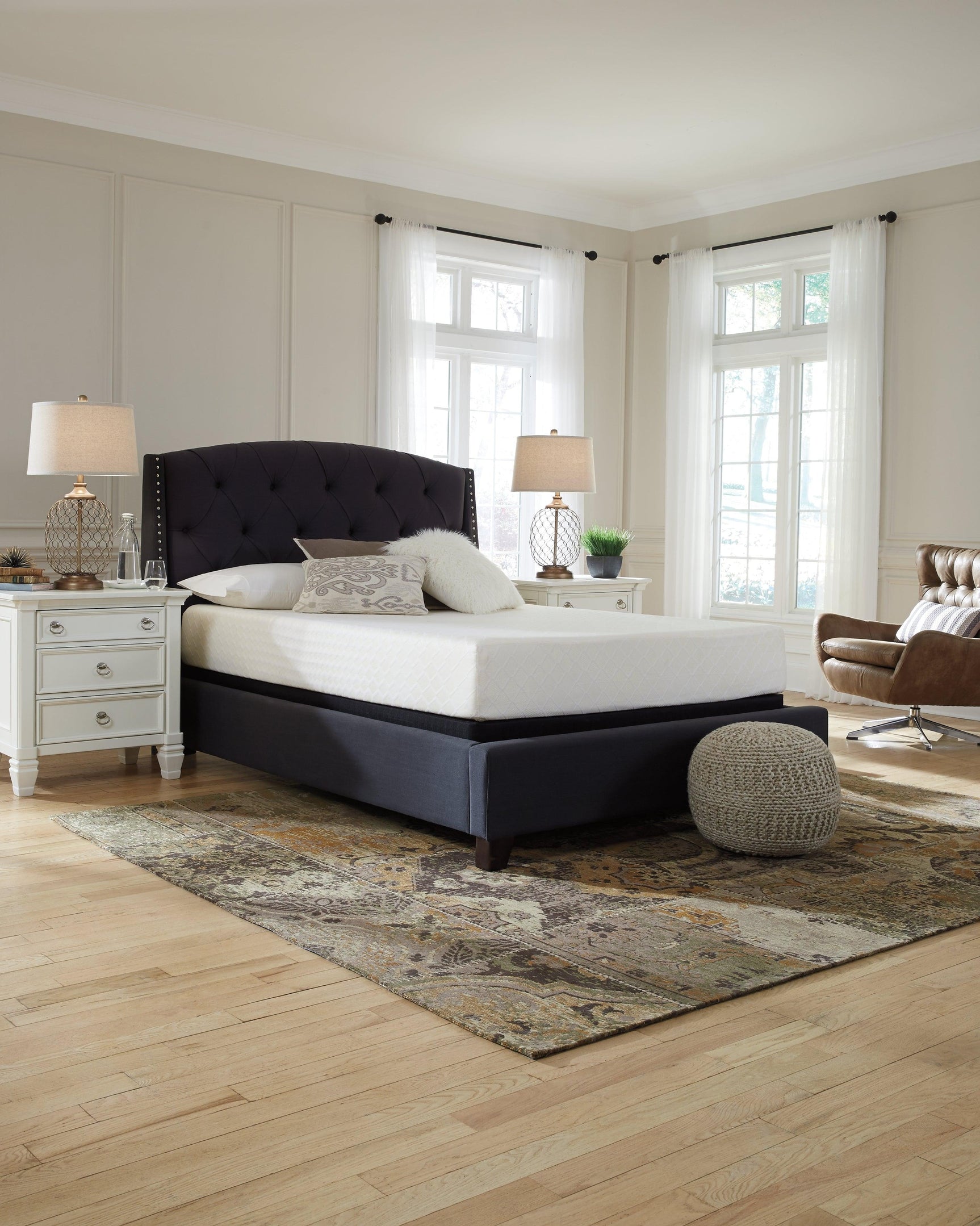 10 Inch Chime Memory Foam White Full Mattress In A Box - Ella Furniture