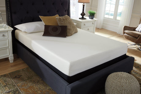 Chime 8 Inch Memory Foam Twin Mattress unpacked view