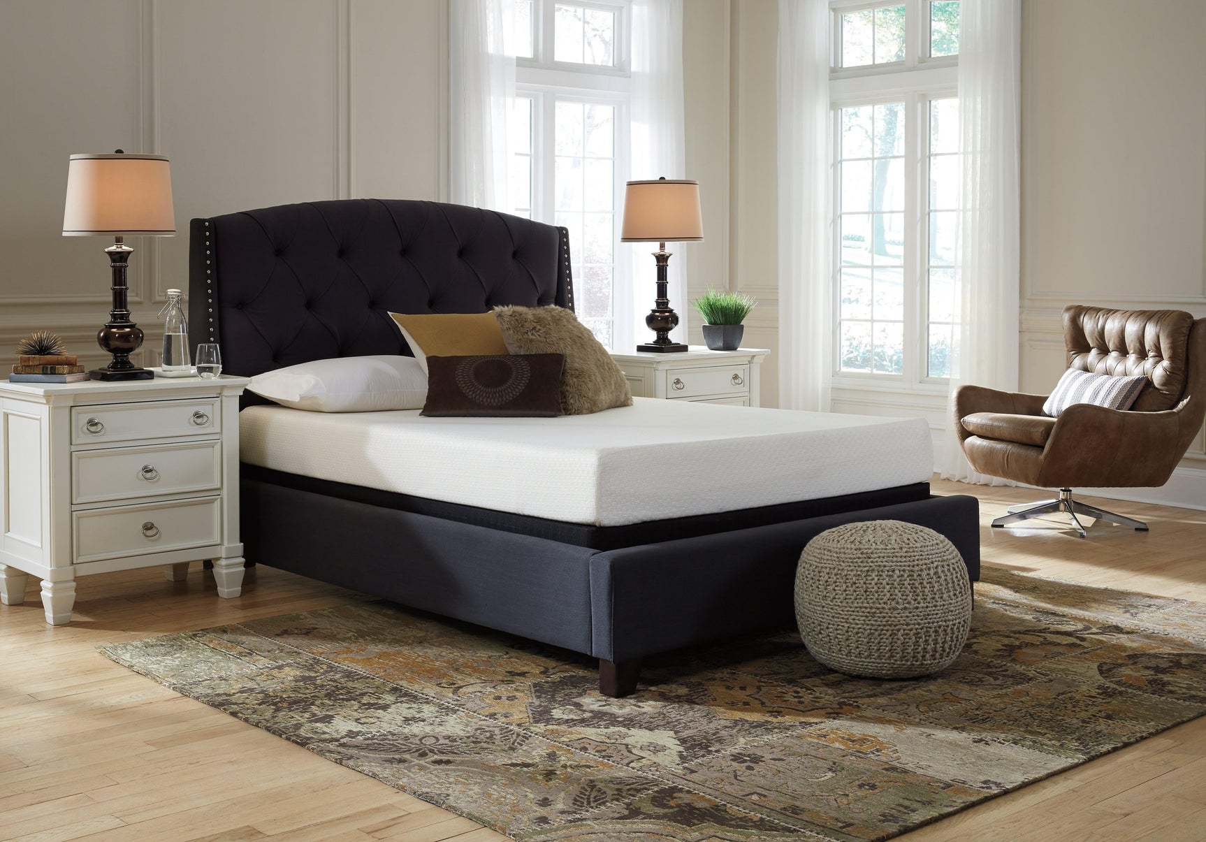 Chime mattress folded for packaging