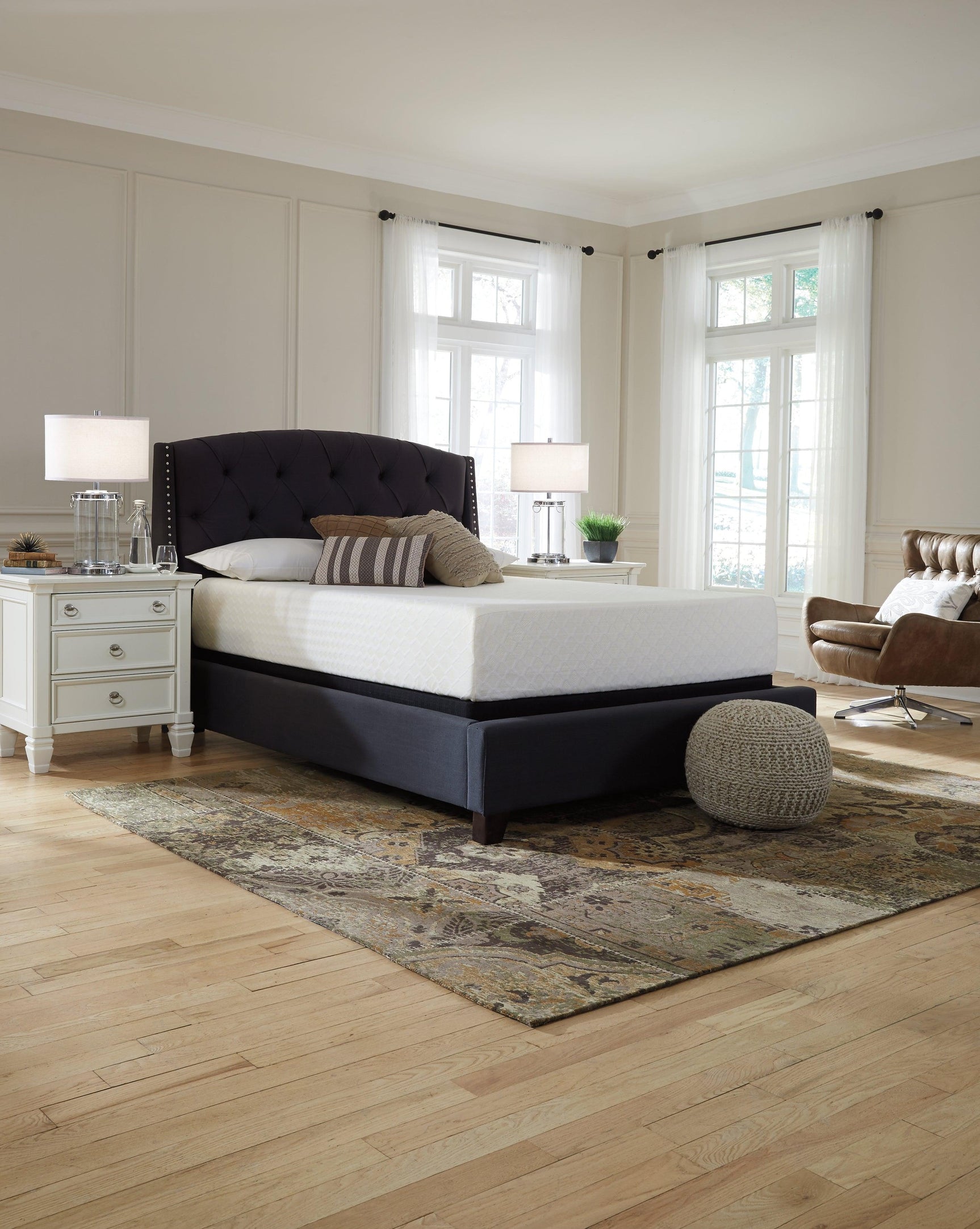 Chime 12 Inch Memory Foam White Full Mattress In A Box - Ella Furniture