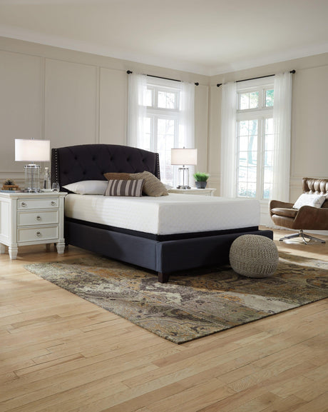 Chime 12 Inch Memory Foam King Mattress in box white finish king size