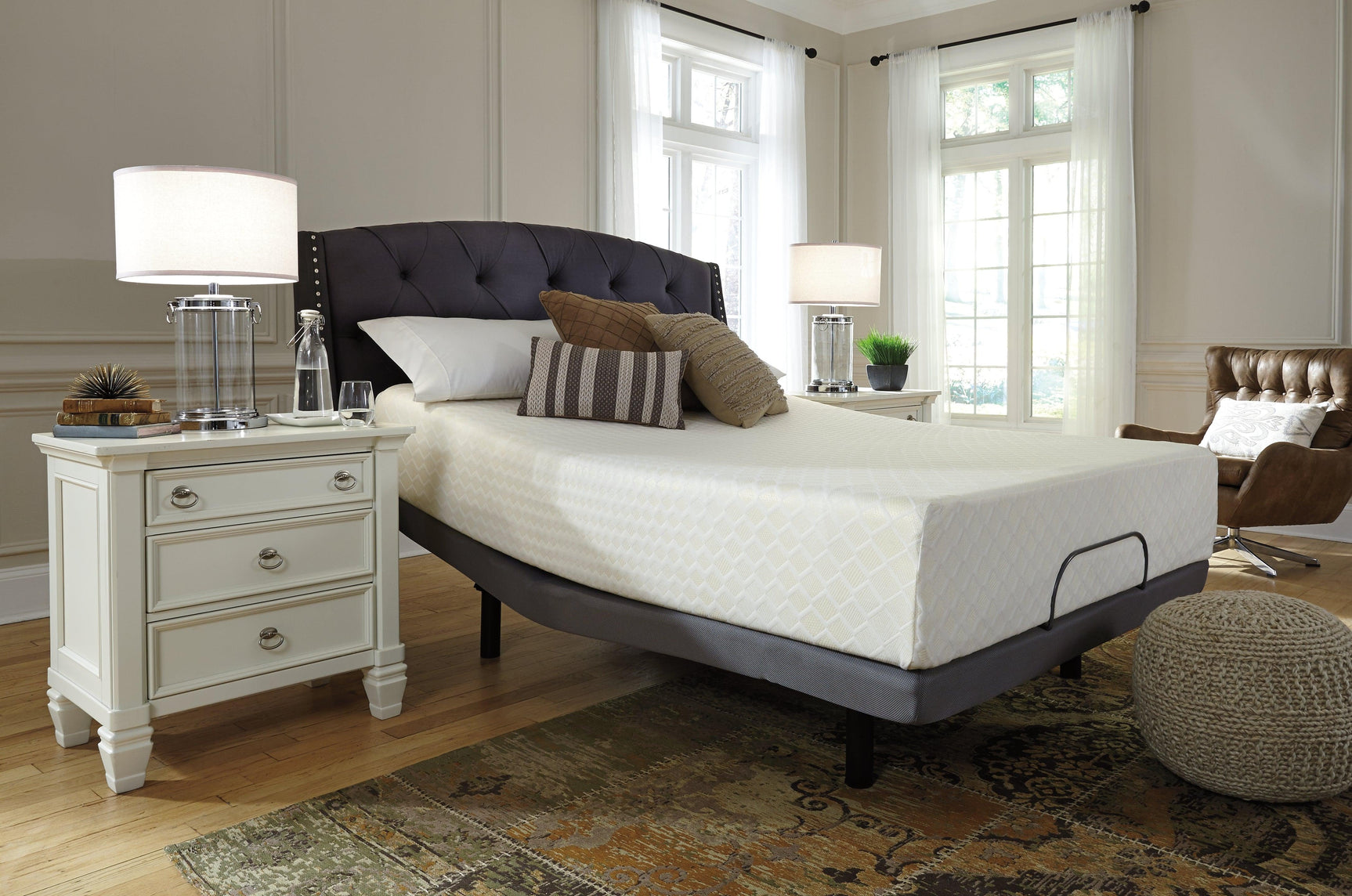 Chime 12 Inch Memory Foam White Full Mattress In A Box - Ella Furniture