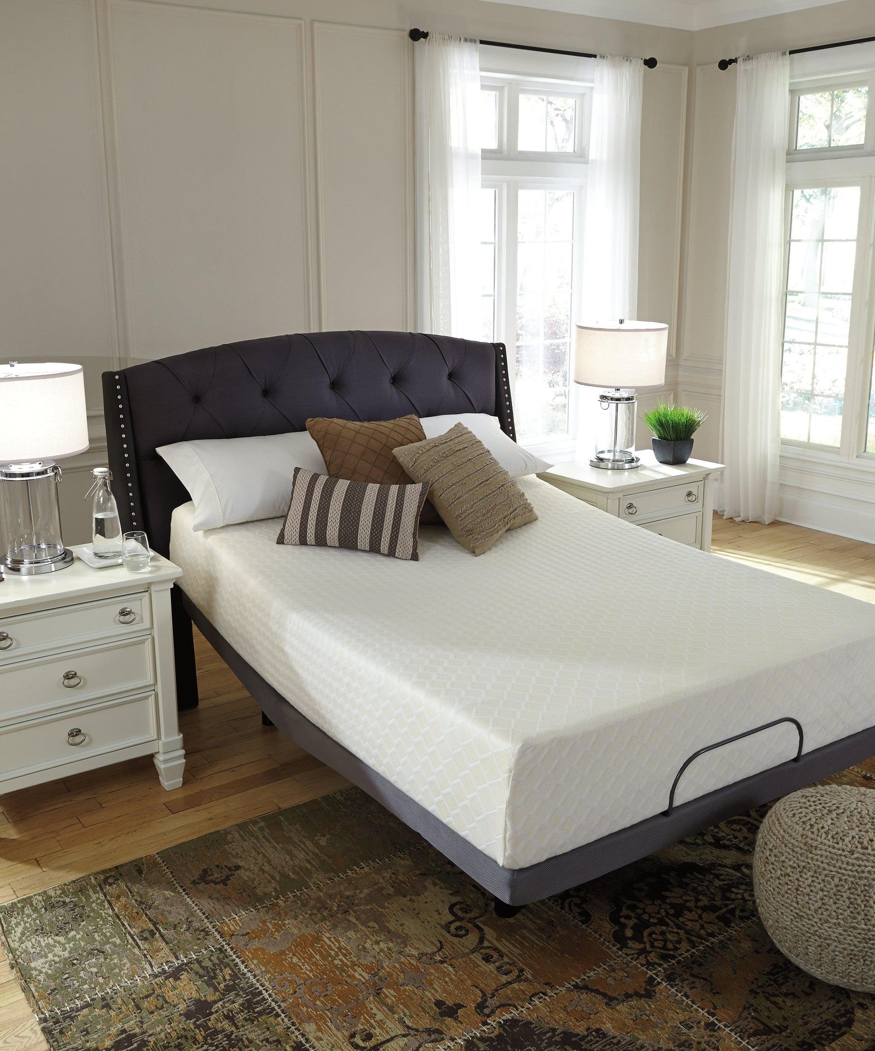 Chime 12 Inch Memory Foam White Full Mattress In A Box - Ella Furniture